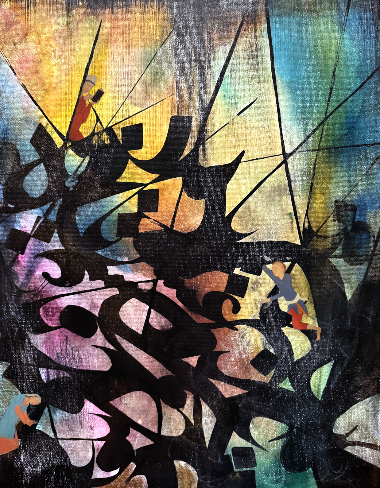 Ascension digital mixed-media artwork